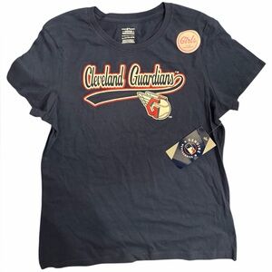 NWT Genuine Merchandise Girls XLarge (14/16) Navy Cleveland Guardians S/S Tee